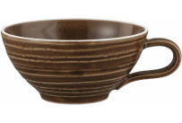 Terra, Teetasse mit Relief ø 109 mm / 0,14 l erdbraun