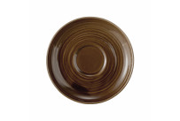 Terra, Teeuntertasse mit Relief ø 133 mm  erdbraun