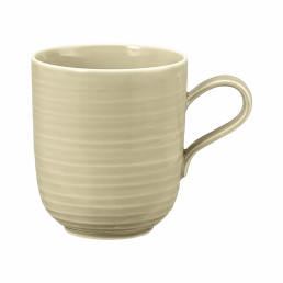 Terra, Becher mit Henkel / mit Relief ø 124 mm / 0,40 l sandbeige