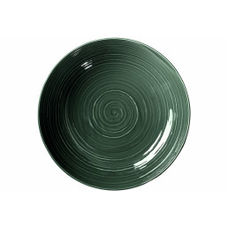 Terra, Coupteller tief mit Relief ø 260 mm / 1,65 l moosgrün