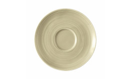 Terra, Kombi-Untertasse mit Relief ø 161 mm sandbeige