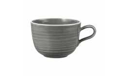 Terra, Milchkaffeetasse mit Relief ø 136 mm / 0,40 l perlgrau
