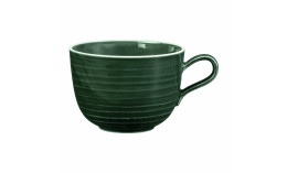 Terra, Milchkaffeetasse mit Relief ø 136 mm / 0,40 l moosgrün