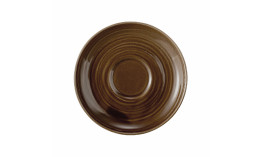 Terra, Teeuntertasse mit Relief ø 133 mm  erdbraun