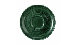 Terra, Teeuntertasse mit Relief ø 133 mm moosgrün