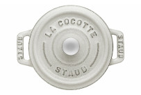 Mini-Cocotte ø 100 mm / 0,25 l Gusseisen weißer Trüffel