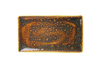 Vesuvius, Platte rechteckig 330 x 190 mm Amber