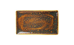 Vesuvius, Platte rechteckig 330 x 190 mm Amber
