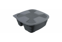 GoodBowl Twin 5er Set 0,40 l + 0,60 l / 185 x 185 x 76 mm anthrazit