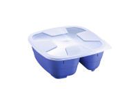 GoodBowl Twin 5er Set 0,60 l + 0,40 l / 185 x 185 x 76 mm blau