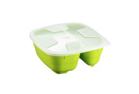 GoodBowl Twin 5er Set 0,60 l + 0,40 l / 185 x 185 x 76 mm lime