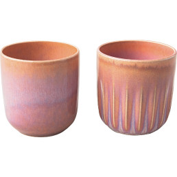 Perlemor Coral, Becher Set 2-tlg. Ø 85 mm / 0,37 l