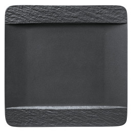 The Rock Black Shale, Teller quadratisch 280 x 280 mm schwarz
