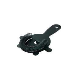 Barsieb mit Feder / 4 Zinken ø 80 mm blau matt