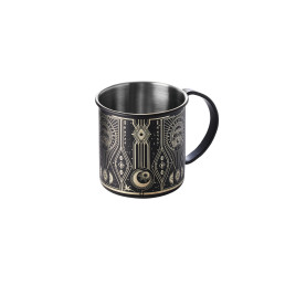 Moscow Mule Tattoo ø 90 mm / 0,45 l schwarz / gold