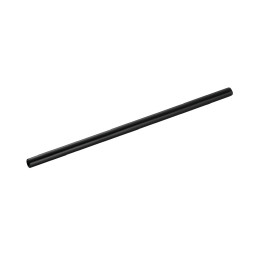 Glastrinkhalm mit Bürste 200 mm schwarz / Set á 50 Stück