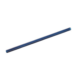 Glastrinkhalm mit Bürste 200 mm blau / Set á 50 Stück